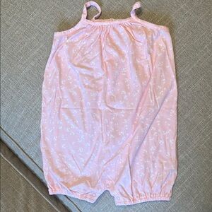 Pink Floral Baby Romper